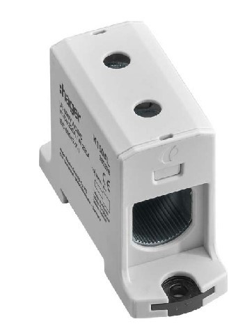 Клема для Al+Cu Hager K150AL 25-150мм2 сіра