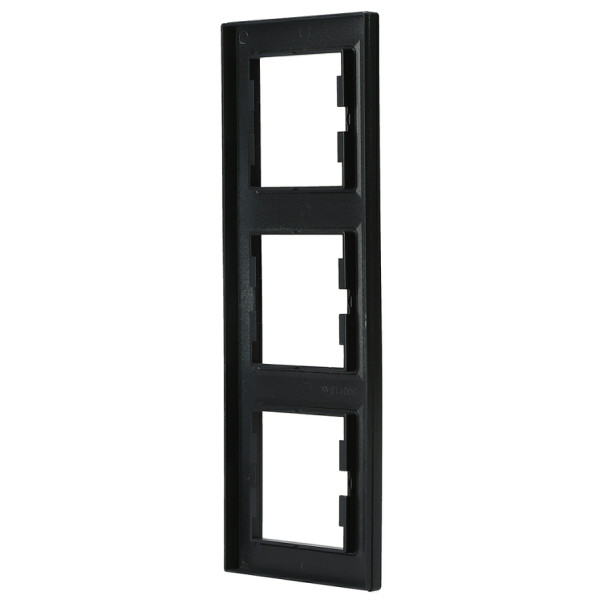 Рамка тройная вертикальная антрацит Asfora, EPH5810371 - фото №3
