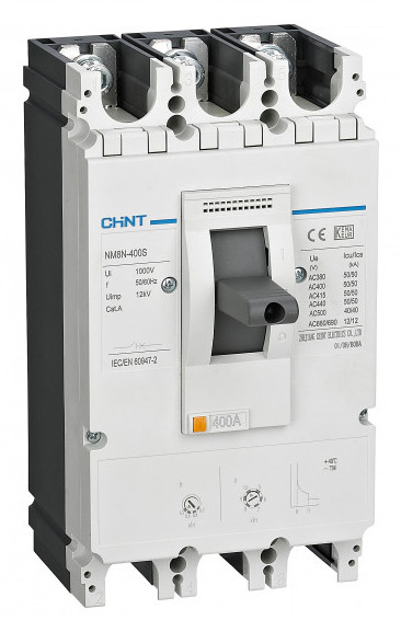 Корпусный автоматический выключатель Chint NM8N-400S TM 400 3P