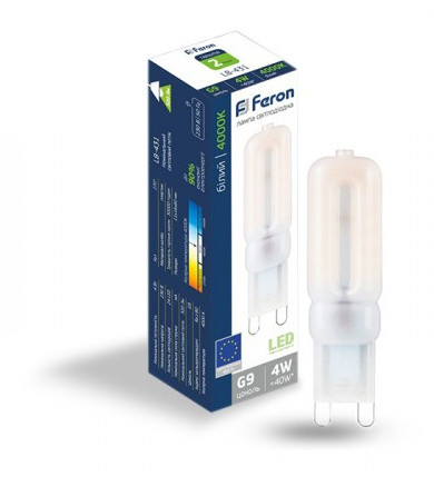 Світлодіодна лампа Feron LB-431 4Вт 4000К G9 - фото №1