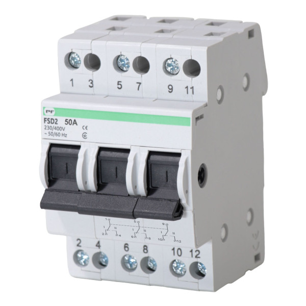 Переключатель нагрузки Promfactor FSD2 3P 50A 1-0-2 (FSD23050)