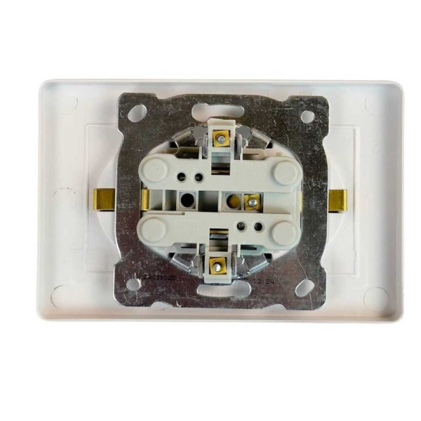 Розетка Nilson Selene біла 2-на з заземленням ( 23111025 ) - фото №2