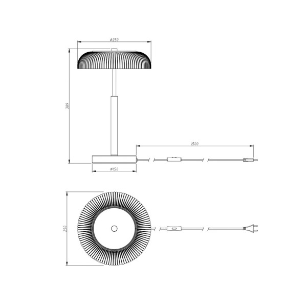 Настольная лампа Zuma Line 5905316693043 Solvia LED 1x10W 3000K 650Lm IP20 черная - фото №1