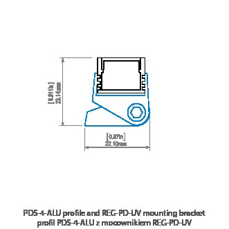 LED-профіль KLUS PDS-4-ALU, 1 метр - фото №8