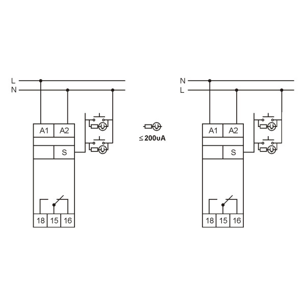 Імпульсне реле Promfactor з функцією "пам''ять" та затримкою на відключення FRT21 230В (FRT21) - фото №3