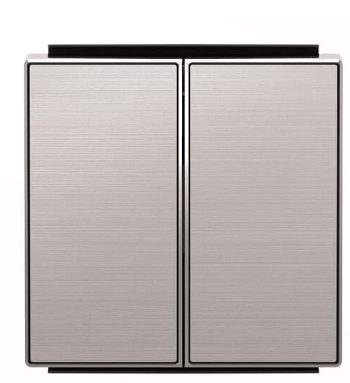 Двойная клавиша выключателя ABB Sky 2CLA851100A1401 8511 AI (сталь)