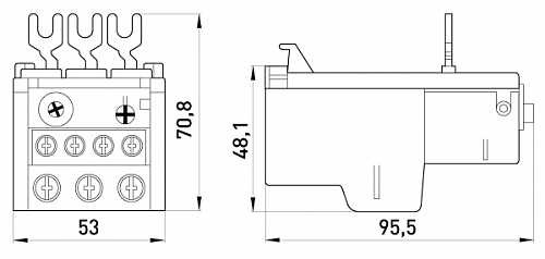 Тепловое реле E.Next e.industrial.ukh.40.40 40А 28-40А (i0110010) - фото №1