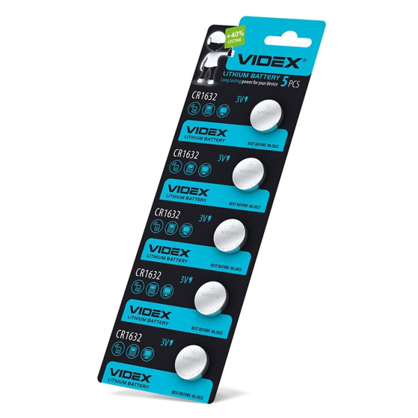 Литиевая батарейка Videx CR1632 (CR1632 5pc) 5 шт