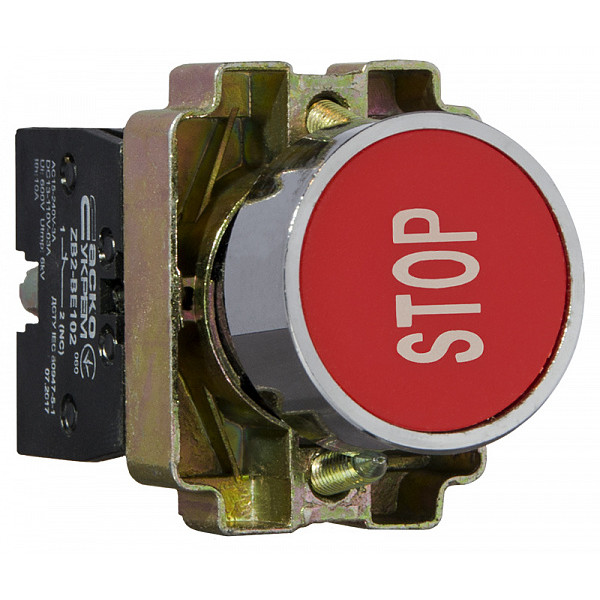 Кнопка «Стоп» Аско-Укрем XB2-BA4342 червона (A0140010066) - фото №3