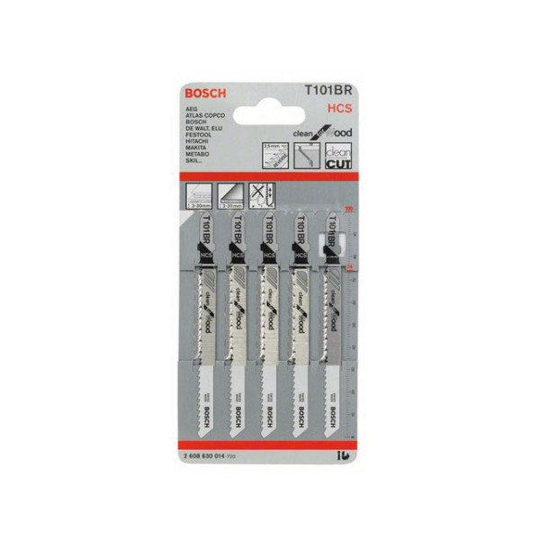 Лобзикові пилки Bosch T101BR (5шт)
