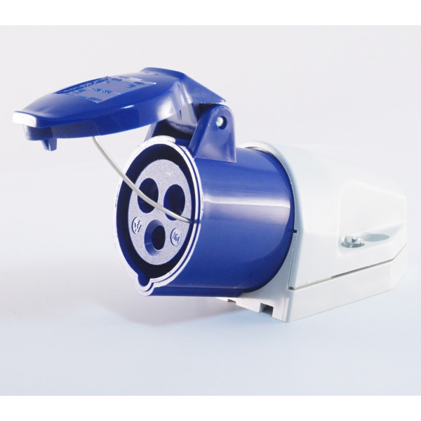 Силовий роз'єм WALTHER WL110306 (2P+E) 16А 230V IP44 - фото №4