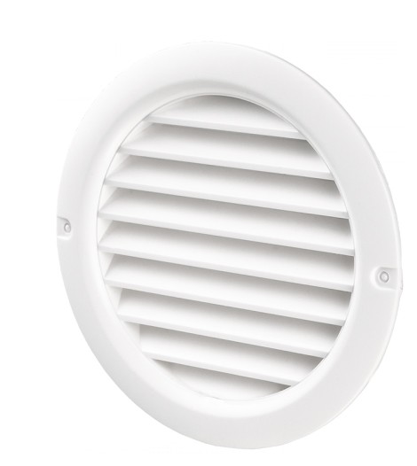 Решетка Домовент ДВ 150 бВс белая