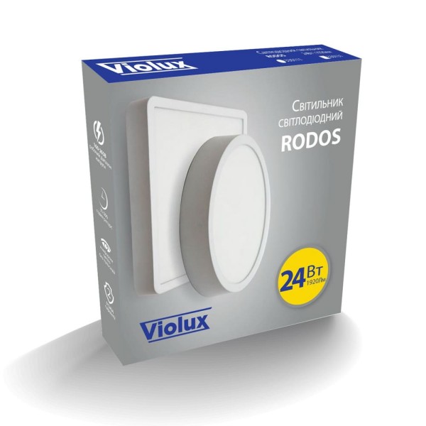 Светильник LED Violux ДББ RODOS квадрат 24W 5000K IP20 ( 330131 ) - фото №4