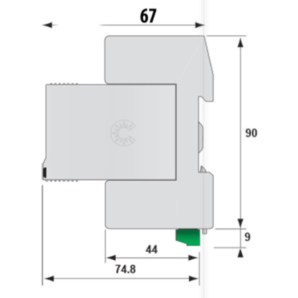 Ограничитель перенапряжения ETI 002442902 ETITEC V T12 280/12.5 (2+0) - фото №1