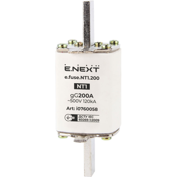 Плавкий предохранитель E.Next e.fuse.NT1.200 габарит 1 200А (i0760058)