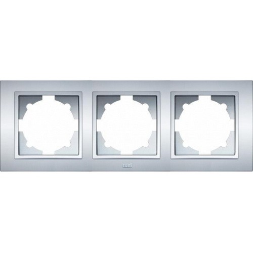 Рамка ELBI ZENA Silverline серый металлик 3-я (500-011000-227)