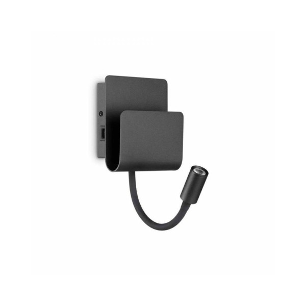 Бра, настінний світильник Ideal Lux 237930 Probe AP2 Nero