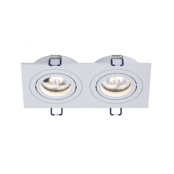 Точечный светильник Kloodi KD-BASE SQ92x175 GU10 2x10W IP20 Wh - фото №2