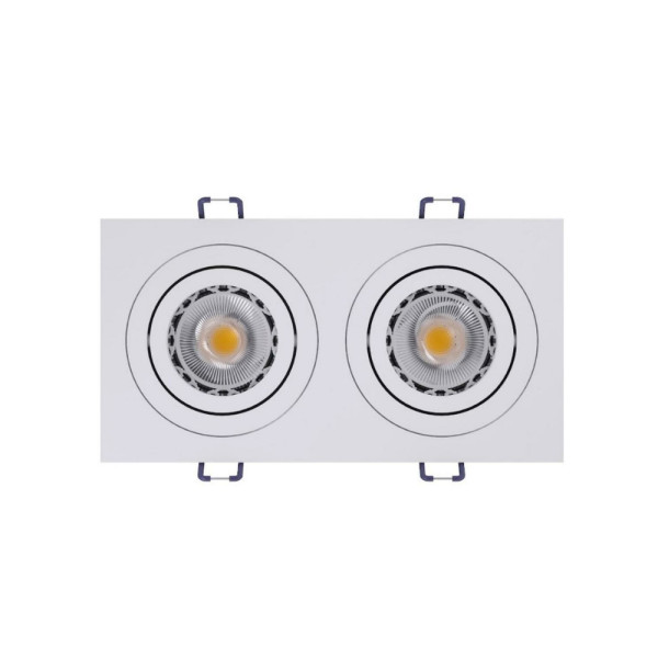Точечный светильник Kloodi KD-BASE SQ92x175 GU10 2x10W IP20 Wh - фото №3