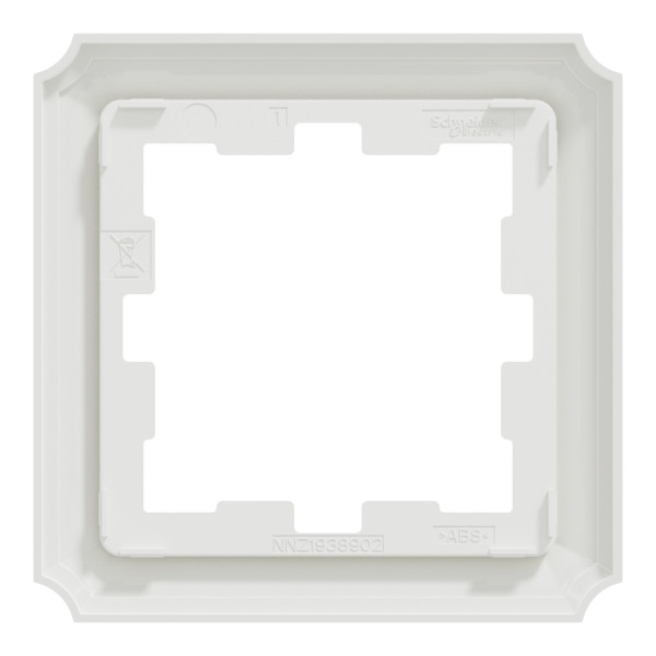 Одноместная рамка Schneider Electric Merten D-Atique MTN4010-4735 белый лотус - фото №1