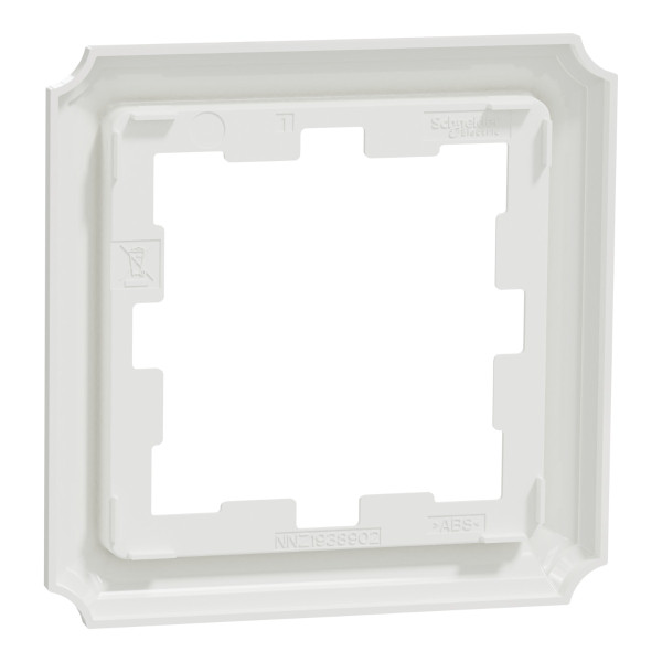 Одноместная рамка Schneider Electric Merten D-Atique MTN4010-4735 белый лотус - фото №3