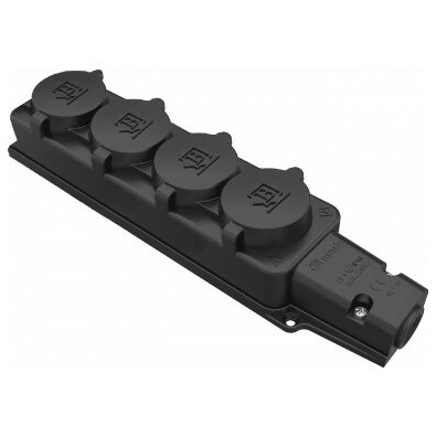 Четверна колодка Bemis BK1-1402-3614 1х16А каучукова IP54 (6.1.92742)