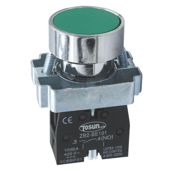 Кнопка TOSUNlux PB2-BA31 1NO Ø22мм AC 230/400B зелена (6940151015536)