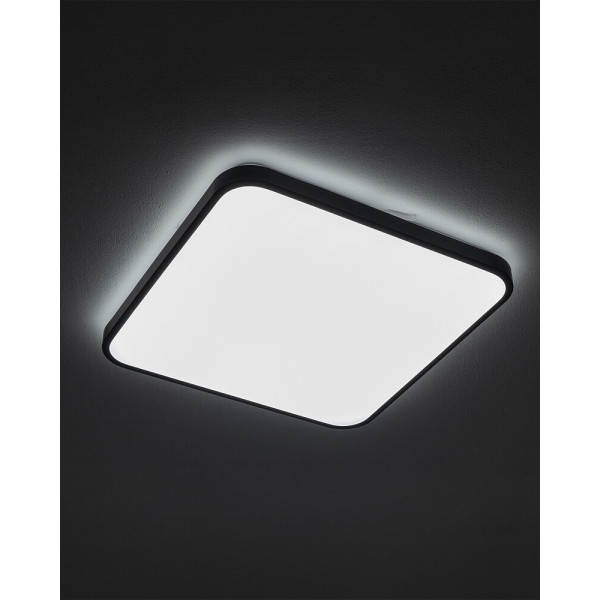 Потолочный светильник Nowodvorski 10986 Agnes Square LED Pro 1x32W 4000K 2800Lm IP44 черный - фото №1