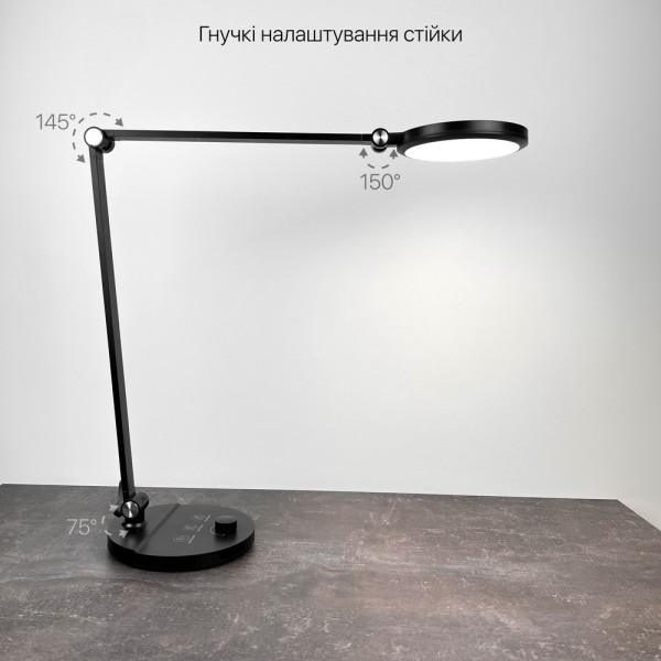Світильник настільний LED EVEREST 8W 3000-6500К білий Violux ( 530001 ) - фото №4