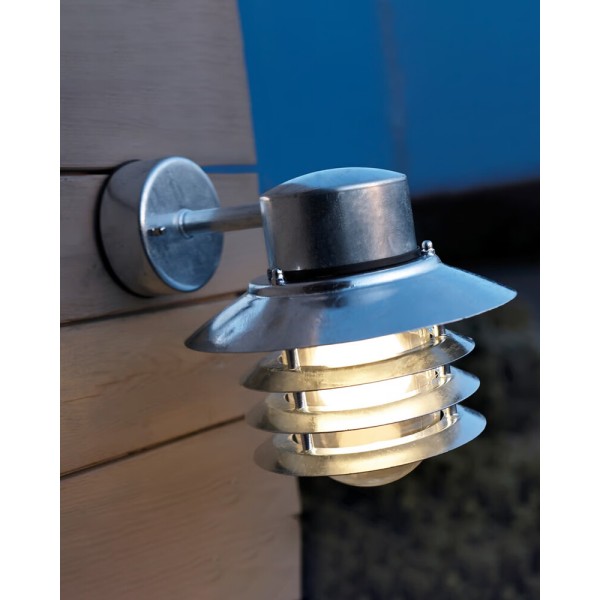 Вуличний світильник Nordlux 74461031 Vejers E27 1x60W IP54 сріблястий - фото №1