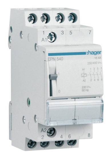 Імпульсне реле Hager EPN540 230В/16А 4НО