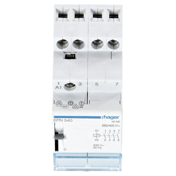 Імпульсне реле Hager EPN540 230В/16А 4НО - фото №5