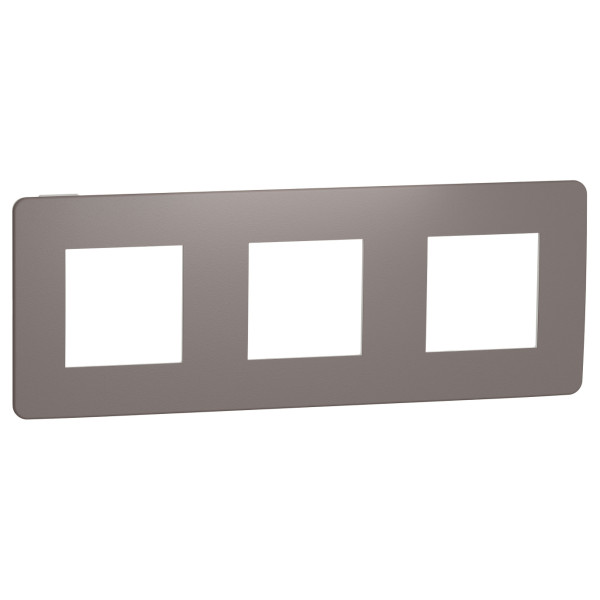 Трехпостовая рамка Schneider Electric NU280616 (шоколад/белый)