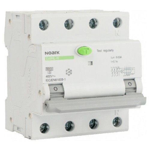 Дифавтомат NOARK Ex9NL-N 3P+N C32 EU 6кА C 32А 30мА AC (111517)