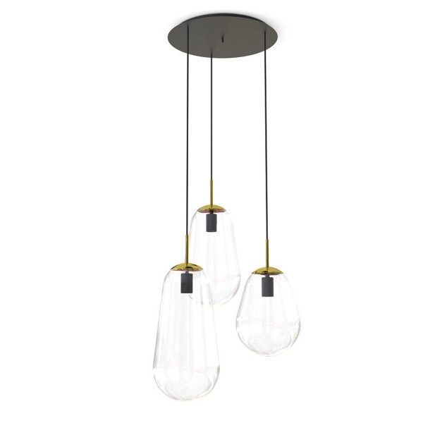 Подвесной светильник, люстра Nowodvorski 7794 Pear III E27 3x25W IP20 прозрачный - фото №2