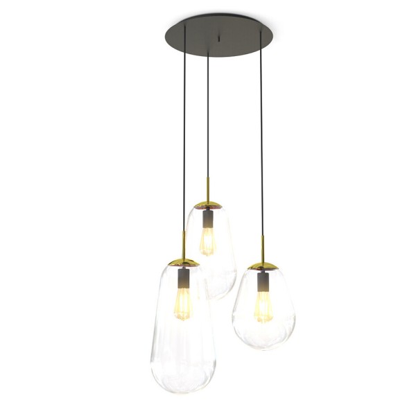 Подвесной светильник, люстра Nowodvorski 7794 Pear III E27 3x25W IP20 прозрачный - фото №3