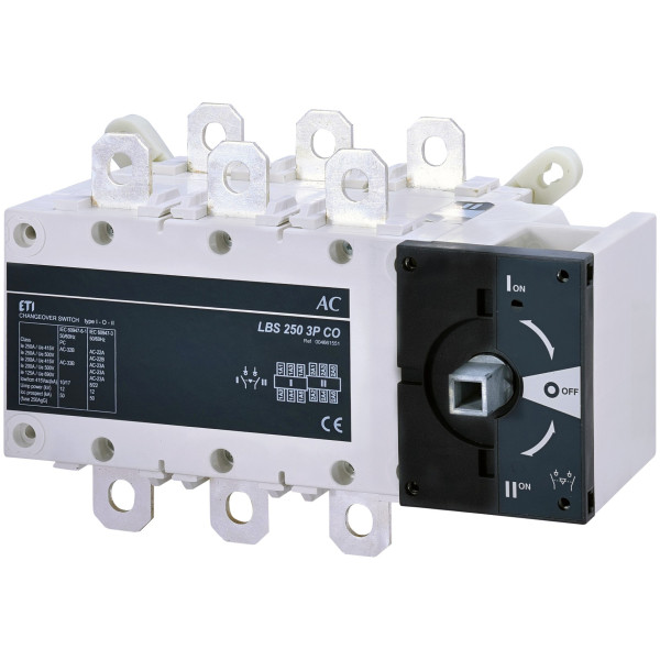 Перемикач навантаження ETI 004661551 LBS CO 3P 250 («1-0-2» 250А)