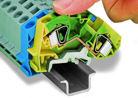 N клема, що розмикається Wago 780-613 2,5мм² (синя) - фото №3