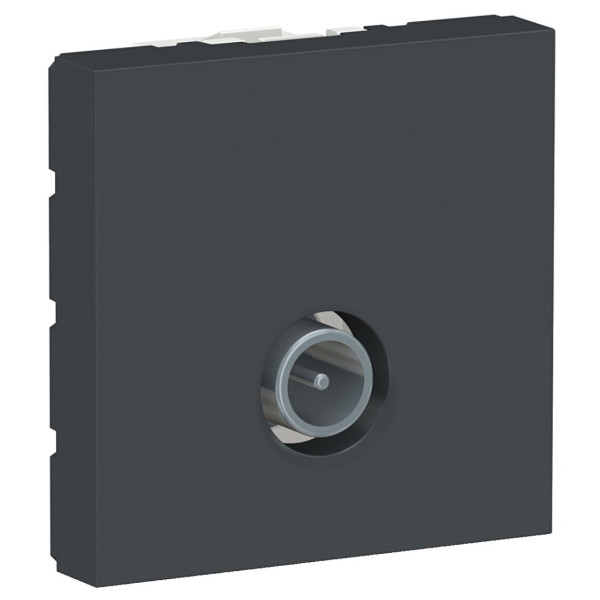 Одинарна TV розетка Schneider Electric NU346254 2М (антрацит)