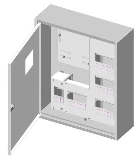 Корпус учета и распределения ЯУР-3Н-24 стандарт - фото №3