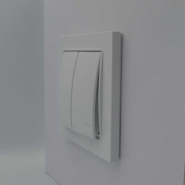 Вимикач Nilson Thor білий 2кл ( 27111003 ) - фото №2