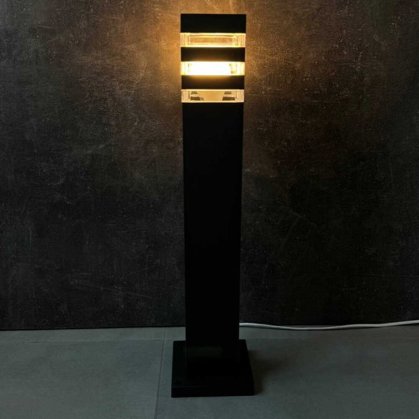 Светильник фасадный Violux TETRIS-60 40Вт E27 IP44 черный ( 500230 ) - фото №1