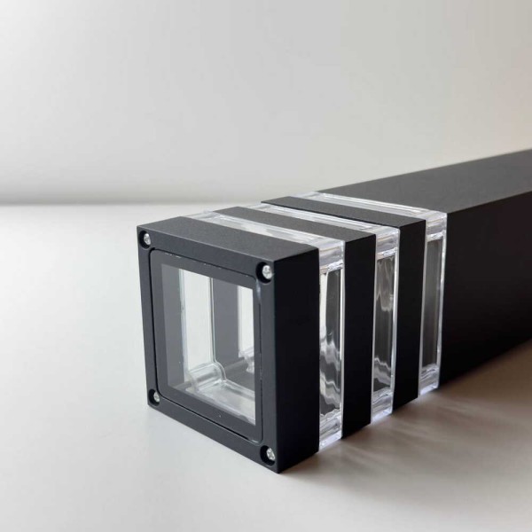 Светильник фасадный Violux TETRIS-60 40Вт E27 IP44 черный ( 500230 ) - фото №6