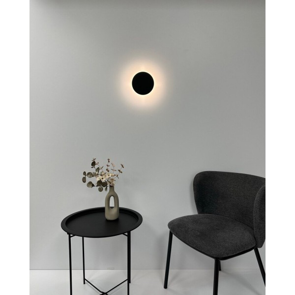 Бра, настенный светильник Nowodvorski 7634 Ring S LED 1x7W 3000K 60Lm IP20 черный - фото №1