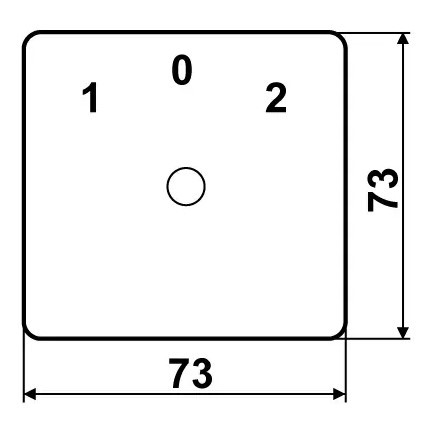 Пакетный переключатель Аско-Укрем ПКП Е9 1.822 A0110010009 (1-0 2 полюса) - фото №4
