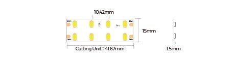 LED стрічка COLORS 192-2835-24V-IP20 18.9W 2855Lm 3500K 5м (D8192-24V-15mm-PW) - фото №1