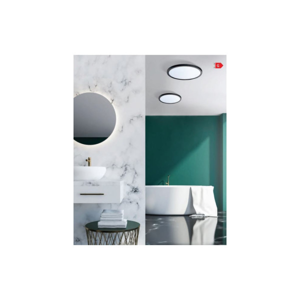 Точечный светильник AZzardo AZ4164 Slim 22 Round 4000k Ip44 Bk - фото №1