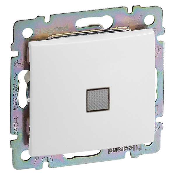 Механизм 1-кл. выключателя Valena с подсветкой, белый