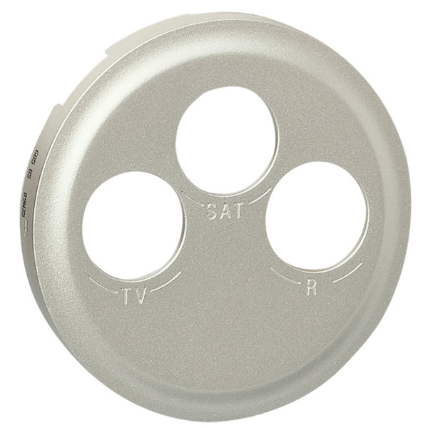 Накладка TV-FM-SAT розетки Legrand Celiane (068585) (титан)