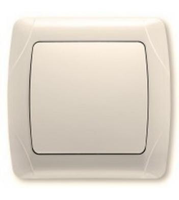 Вимикач 1-клавішний крем VIKO Carmen